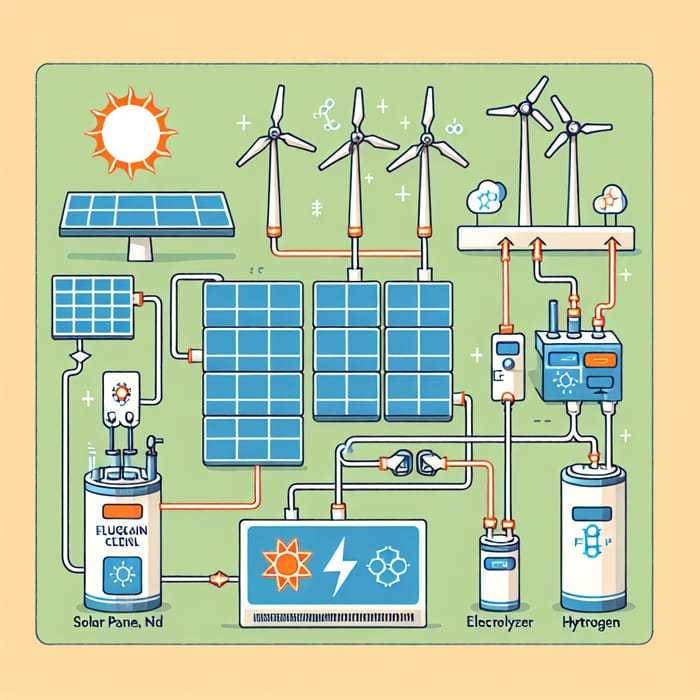 Clean Energy System: Solar Panel, Wind Turbine, DC Converter Model