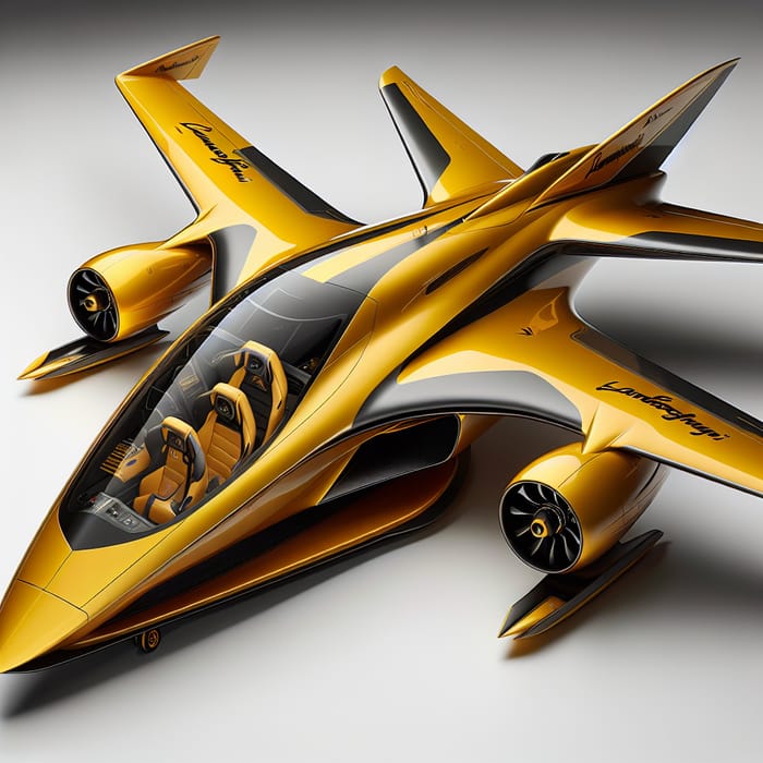 Sleek Lamborghini Racing Airplane: Stunning Design