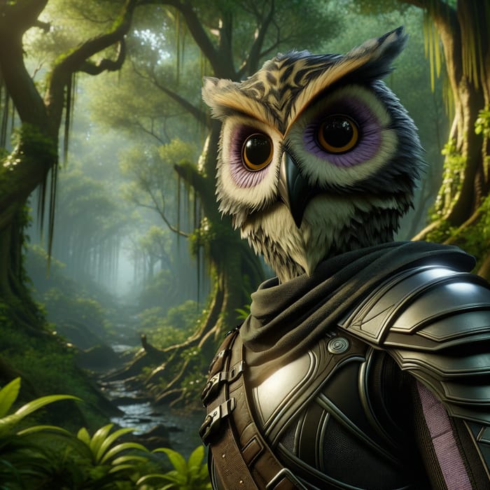 Owl-Man in Armor Without Helmet | Enchanted Forest
