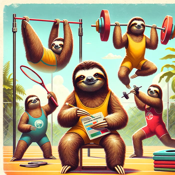 Sloth Participating in Sports | Kodak Vision3 500