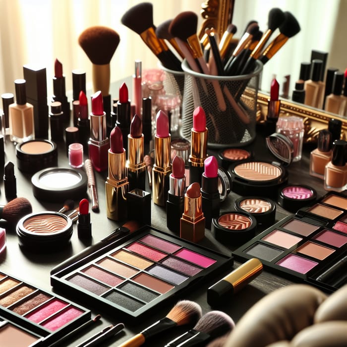Stunning Makeup Collection: Lipsticks, Eyeshadows, Foundations