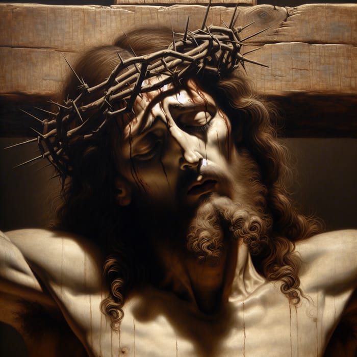 Jesus on the Cross - Serene Renaissance Art