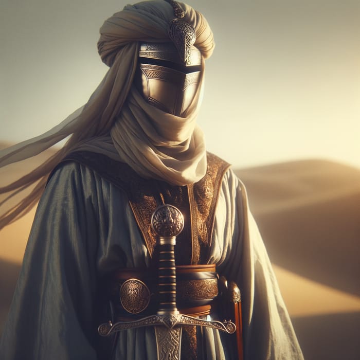 Arabic Knight in Antique Garb