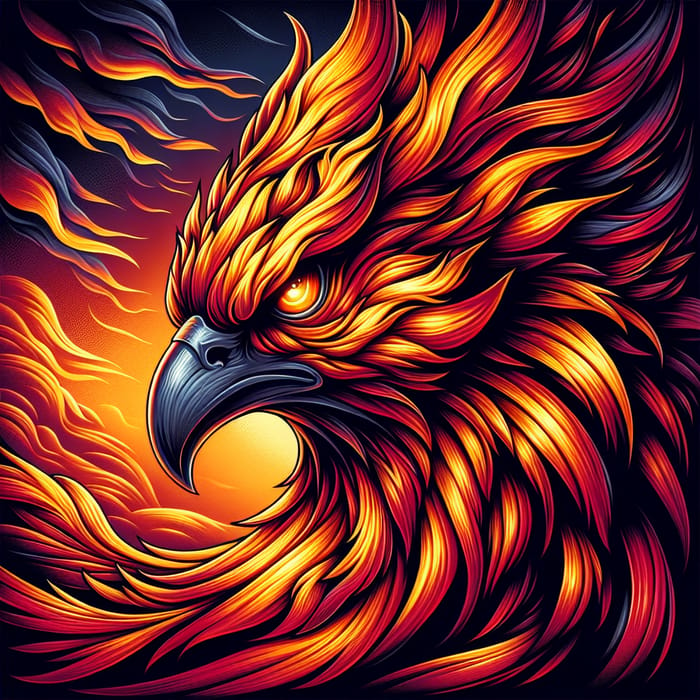 Mean Looking Phoenix | Rising Ashes Illustration
