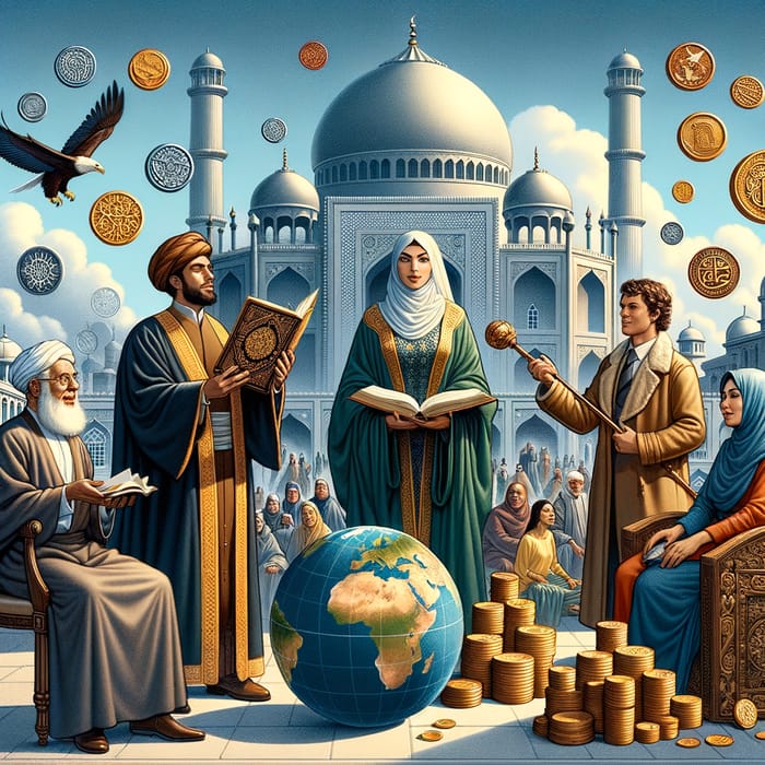 Islamic Perspectives on Wealth and Leadership - Visual Representation
