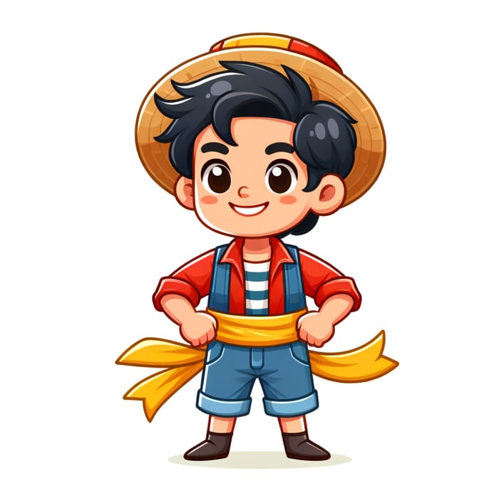 Monkey D. Luffy: Seafaring Character in Red Vest & Straw Hat