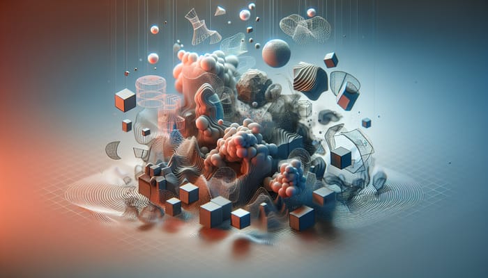 Surreal Abstract Shapes in Ethereal Space Surreal Abstract Shapes in Ethereal Space