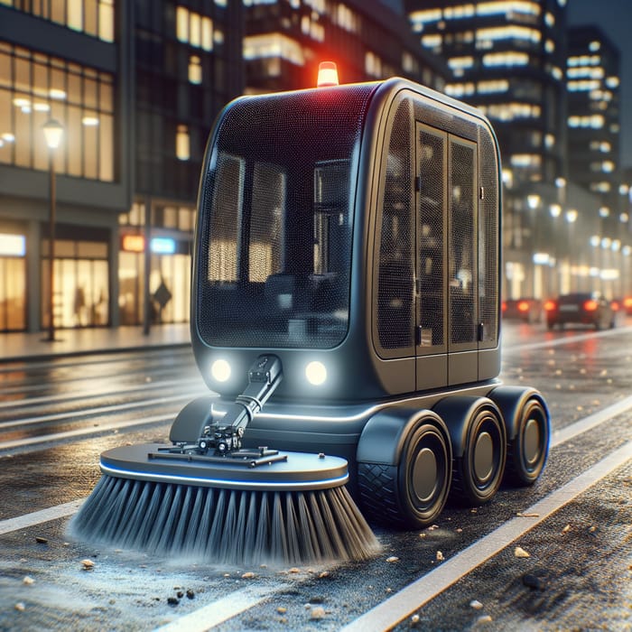 Unmanned Self-Driving Sweeper Cleaning Street Garbage