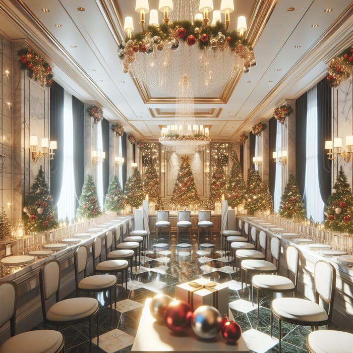 Christmas Themed Lavish Restroom | Award Ceremony Atmosphere