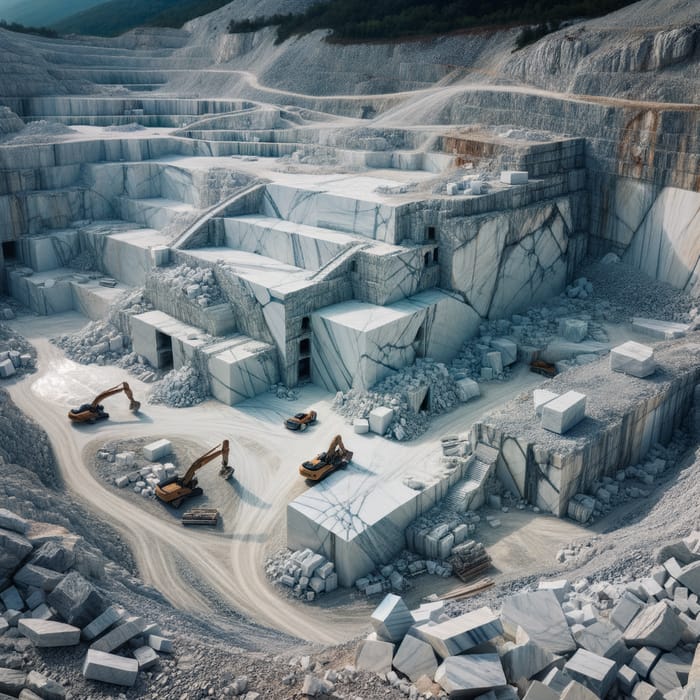 Marble Quarry: Magnificent Stone Extraction