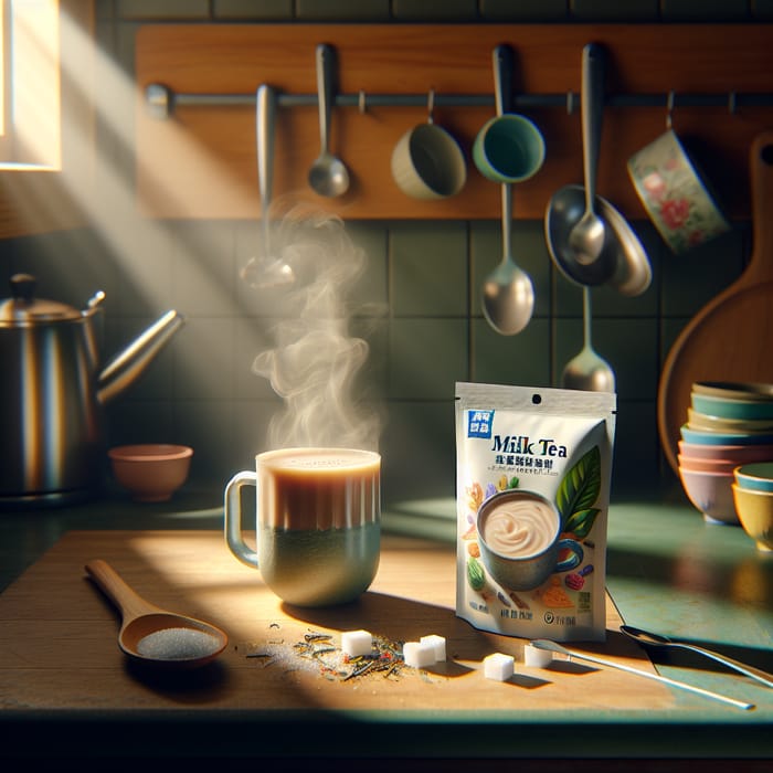 Creamy Instant Milk Tea | Sachet & Freshly Brewed Tea | Kitchen Setup