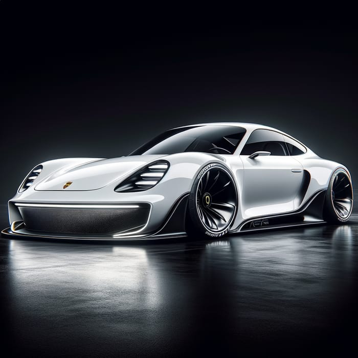Futuristic White Porsche 911 Luxury Redesign