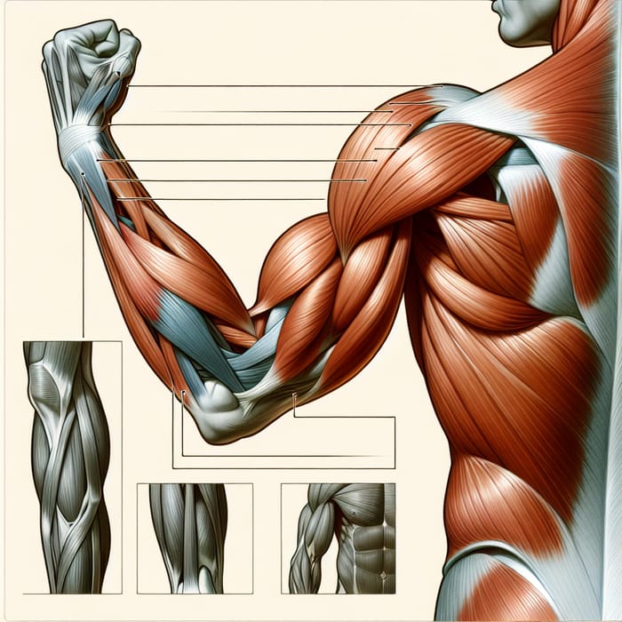 Dominant Triceps Muscle - Powering 70% of Your Arm, AI Art Generator