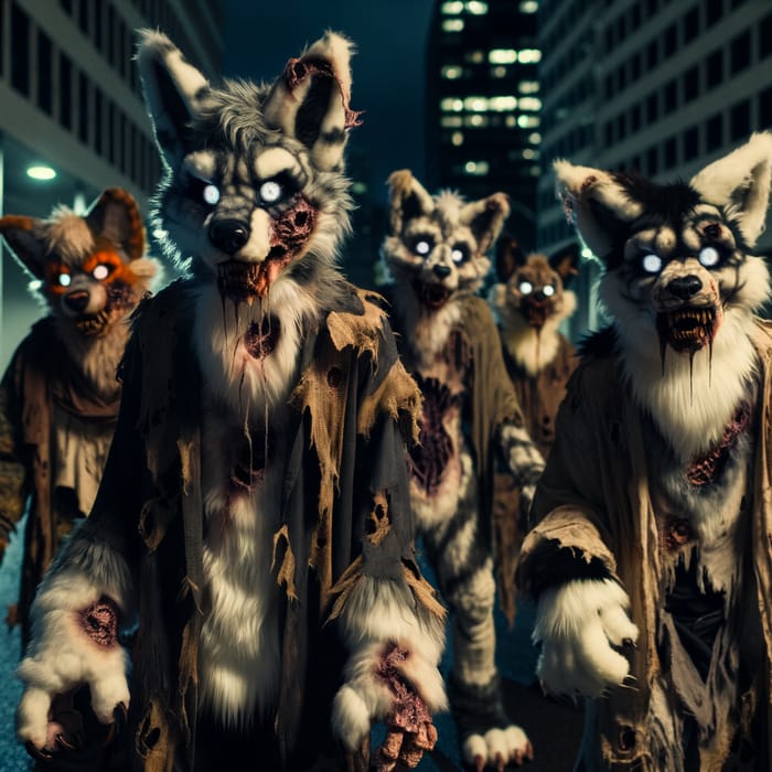 Zombified Fursuiters - Horrifying Animal Cosplay