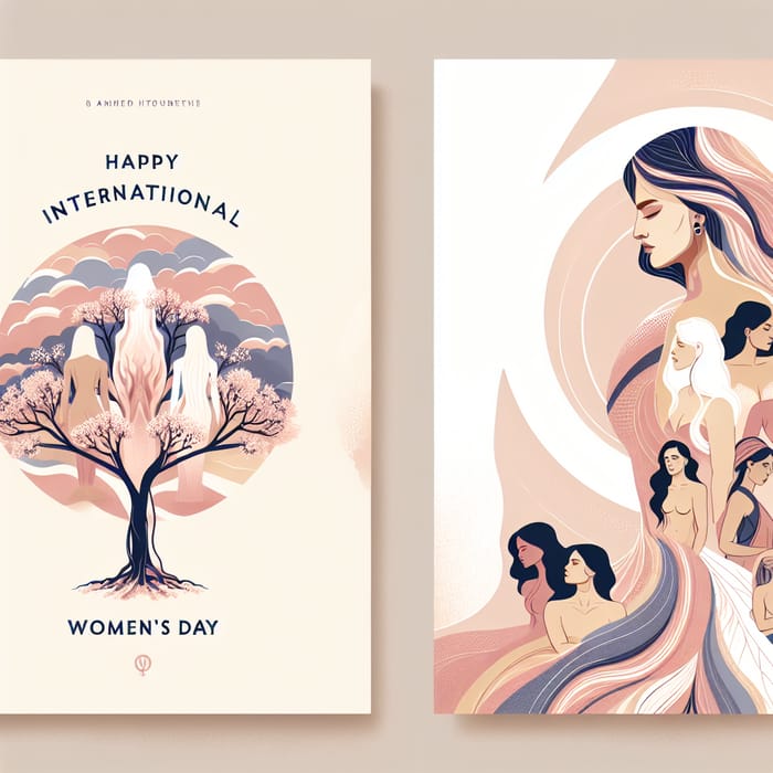 Empowering International Women's Day Card with Unity Theme