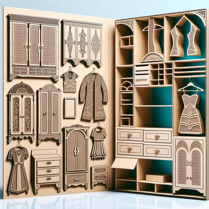 Diverse DIY Cardboard Almirah Designs | Creative Ideas