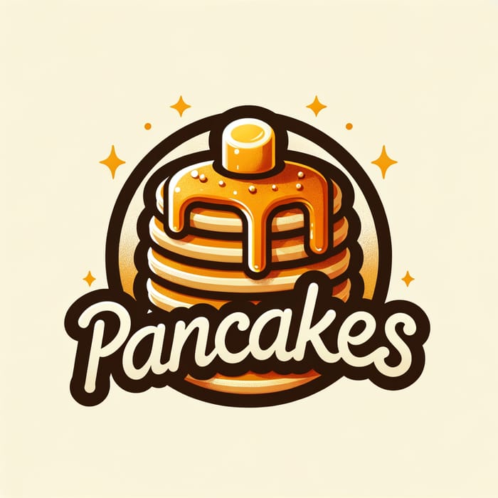 Mini Pancakes Logo | Cute Pancake Theme Design