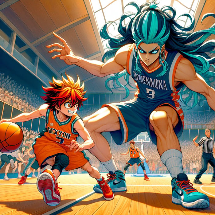 One Piece Anime Basketball Showdown: Exciting Match of Dynamic Characters