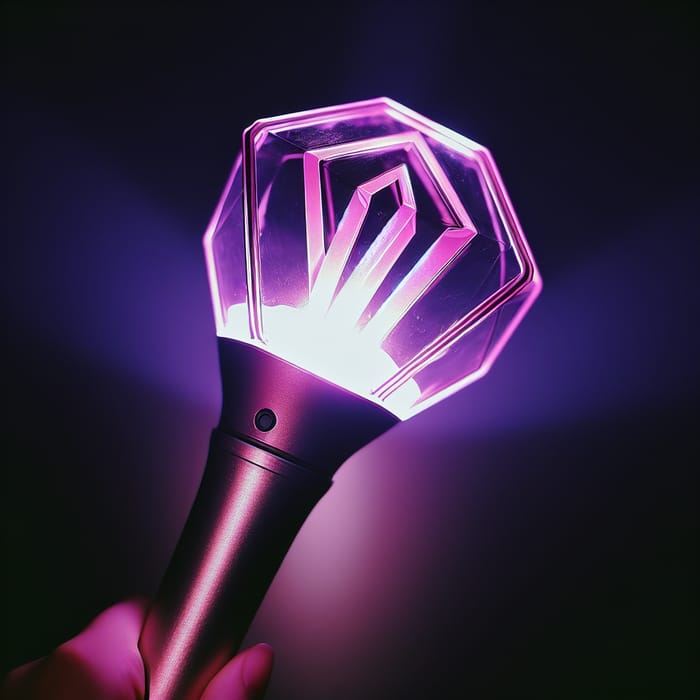 Kpop Lightstick: Purple & Pink Glow for Concert Support