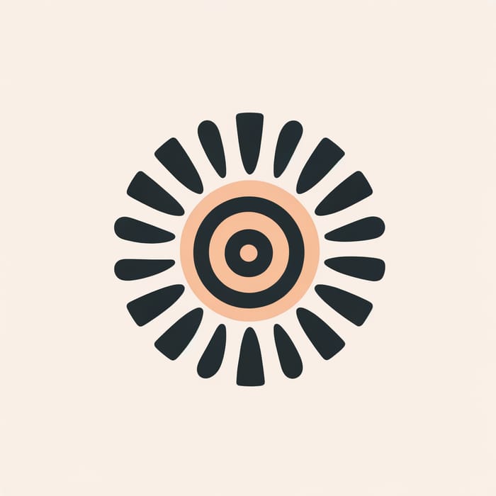 Minimalist Amaterasu Logo | Spiritual Design