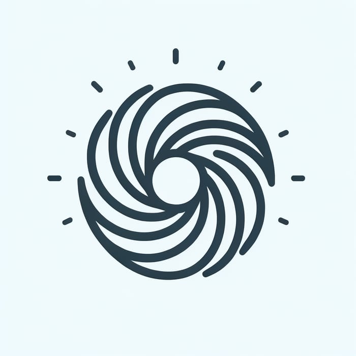 Minimalist Amaterasu Logo for Wellness