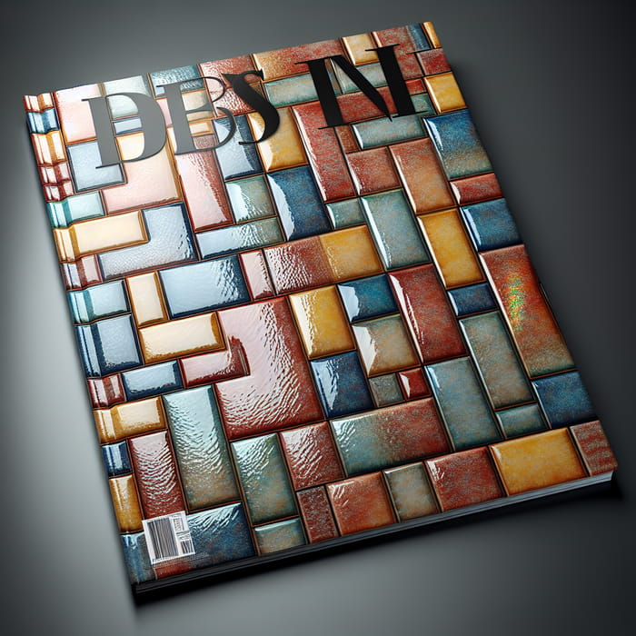 Glossy Magazine Cover Featuring Detailed Clinker Tile Design
