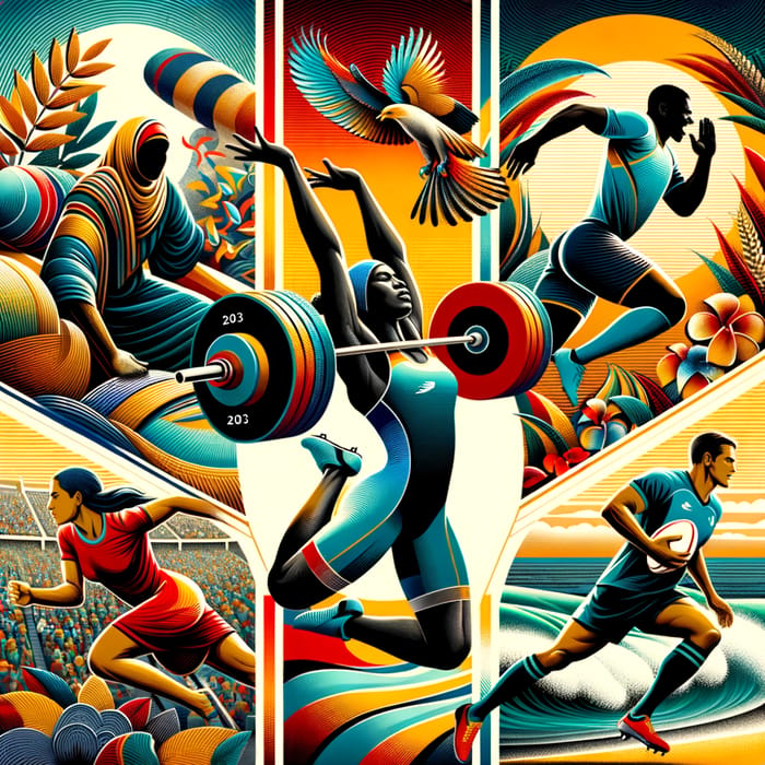 Dynamic Sports Portrait at Solomon Islands 2023 Pacific Games