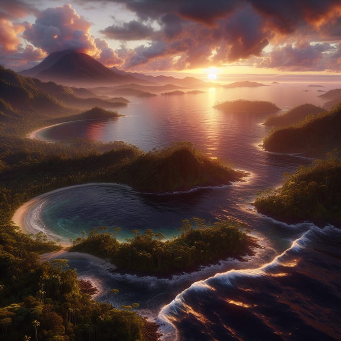 Papua New Guinea Island View - Breathtaking Seascape