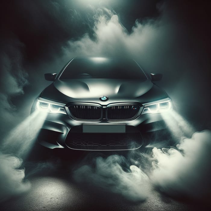Eerie BMW M5 Headlights in Fog | Terrifying Display
