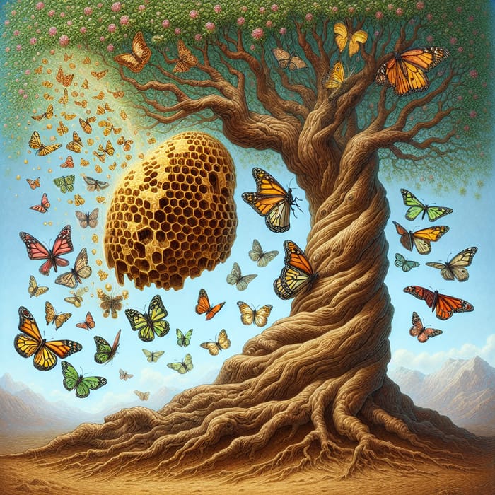 Alchemical Tree Transformation - Hive & Butterfly