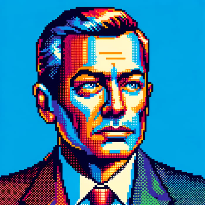 NFT Pixel Art of Prominent Politician | 2D Pop Art Portrait