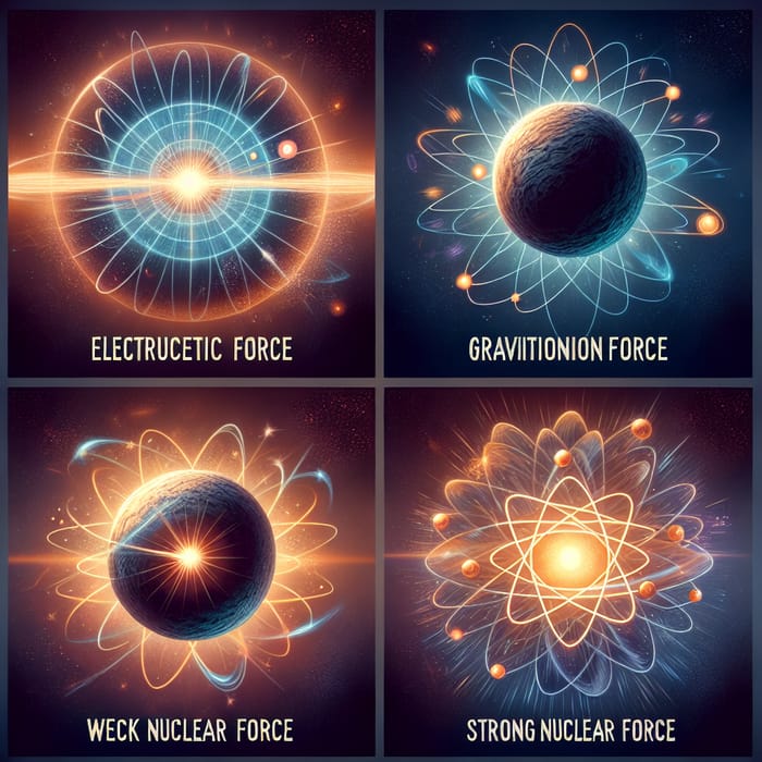Exploring Four Fundamental Forces of the Universe