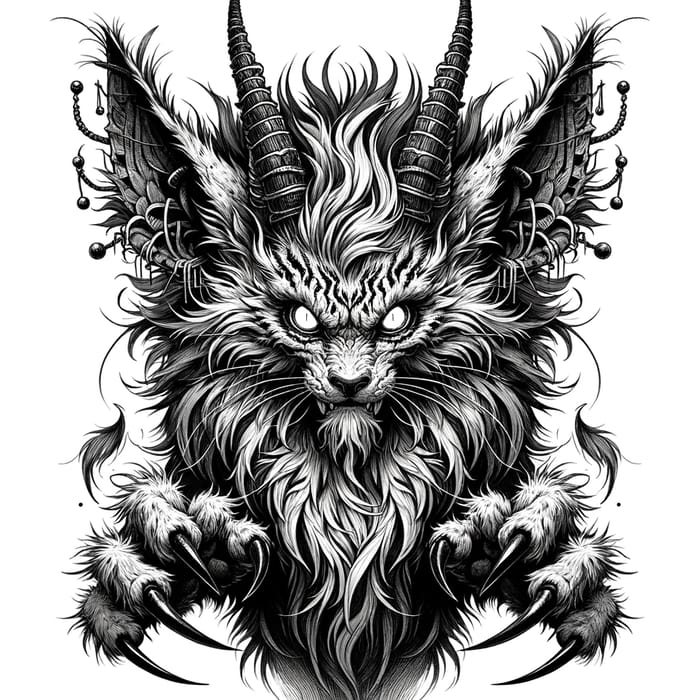 Furry Demon Anthropomorphic Cat Artwork