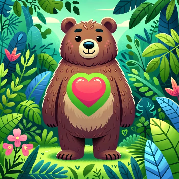 Billoo, the Big-Hearted Bear in Lush Green Jungle