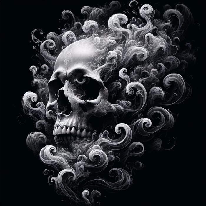 Smokey Skull Art | Intriguing Illustration