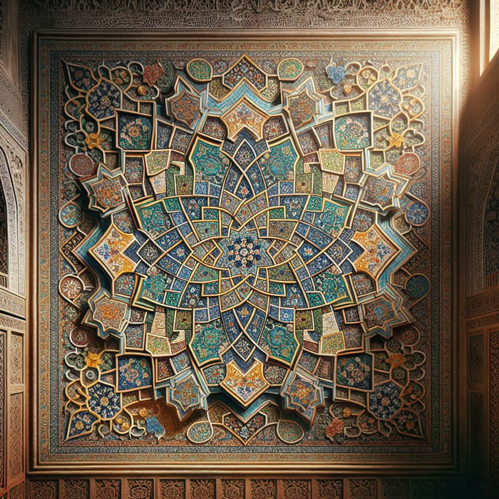 Beautiful Mosque Mosaic Art