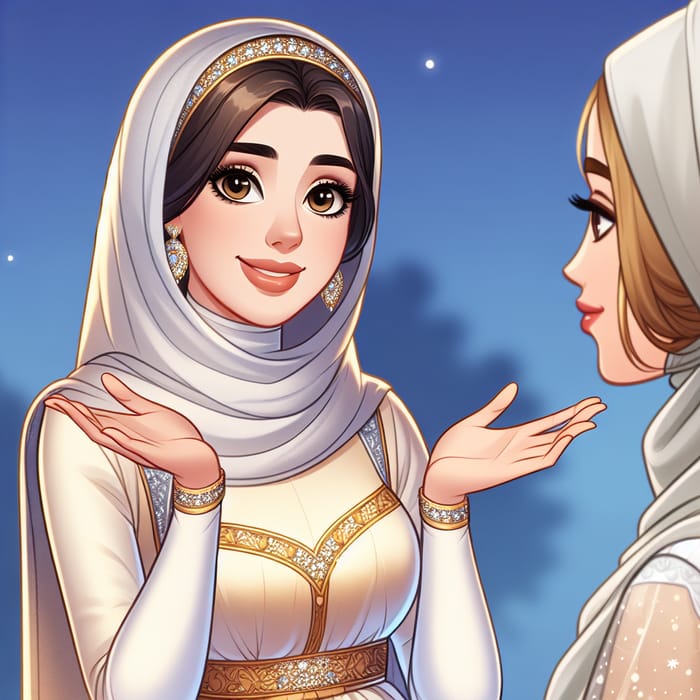 Middle Eastern Cinderella Explaining - Camera View