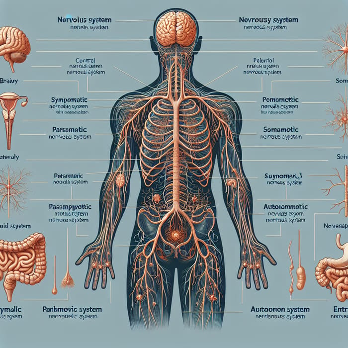 Human Nervous System Diagram: Components Overview