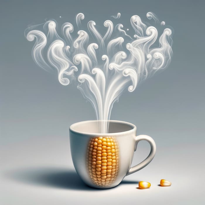 Steamy Corn Kernel in a Cup