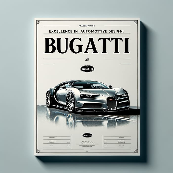 Luxurious Bugatti Presentation Cover Design