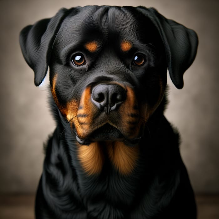 Detailed Rottweiler Image with Tan Markings