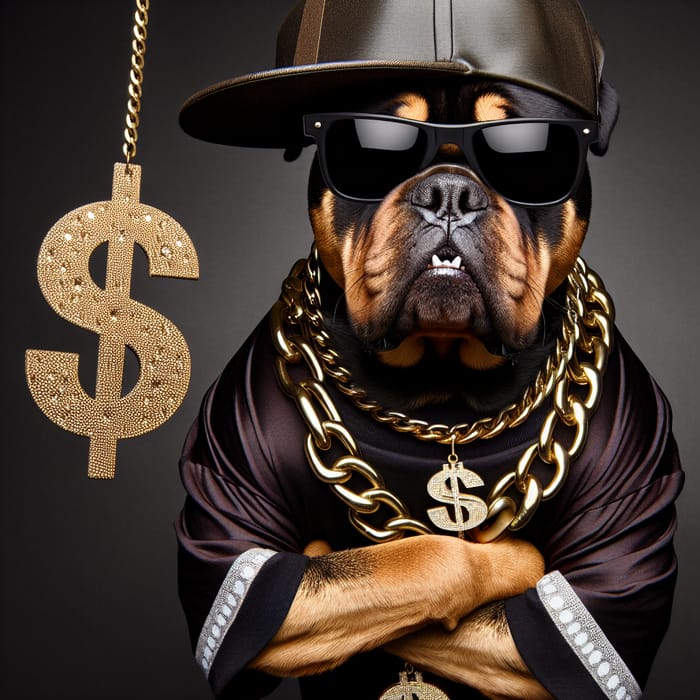 Cool Gangsta Dog with Street Swagger AI Art Generator Easy Peasy AI