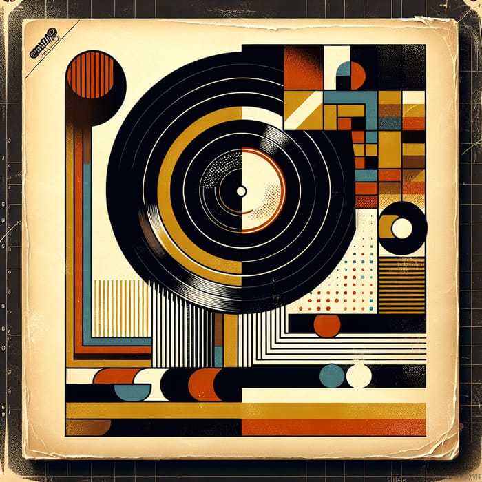 Vintage Abstract 1970s Album Cover Design