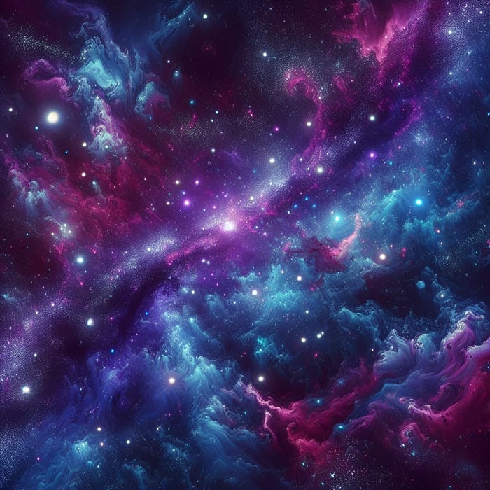 Starlit Galaxy Abstract Artwork