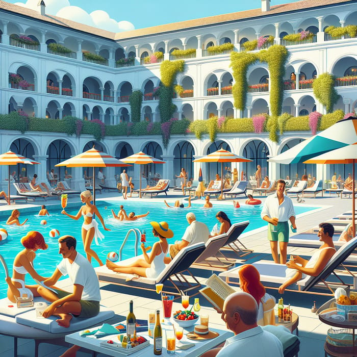 Summer Resort Memories in Europe | Colorful Terraces & Pool Fun