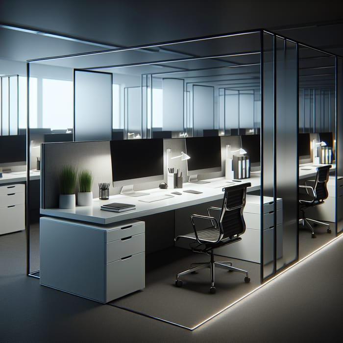 Minimalistic Office Cubicles for Productive Work Environments