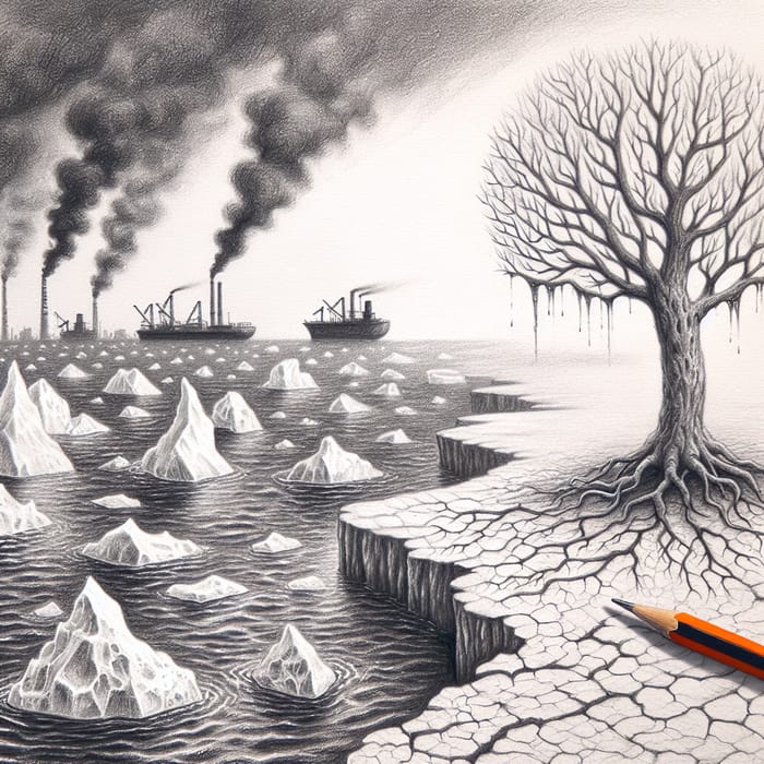 Depressing Global Warming Sketch: The Alarming Reality