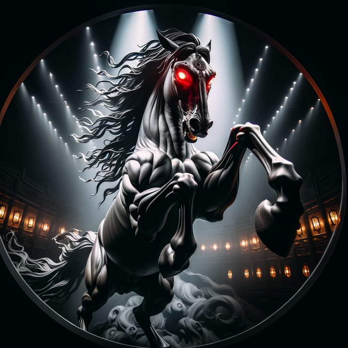 Majestic Black Horse | Strength & Dominance in Fantasy Art