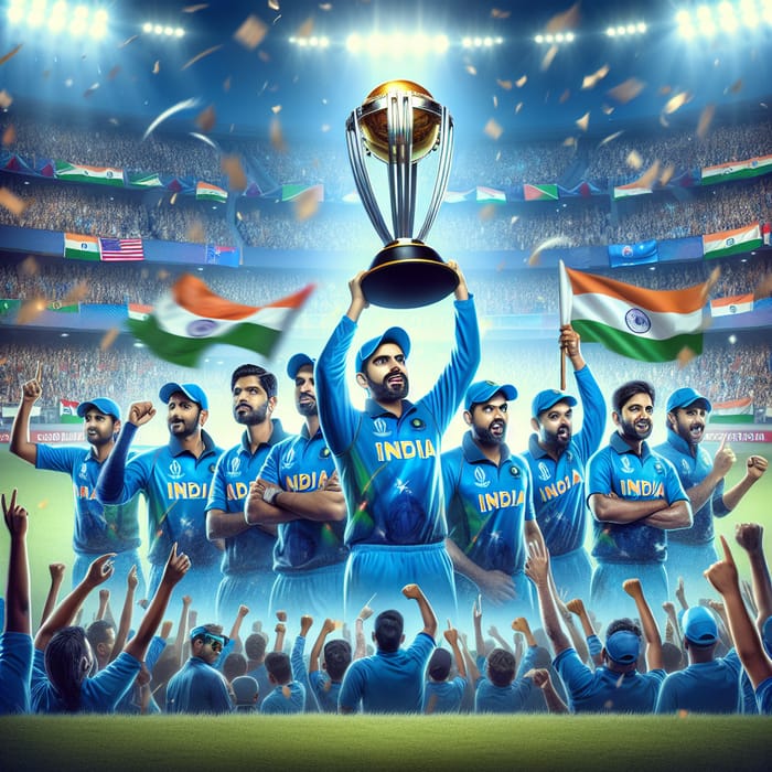 Indian Cricket Team Celebrates World Cup Victory