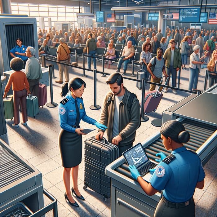 Airport Security Checkpoint | Diverse TSA Procedures & Efficiency